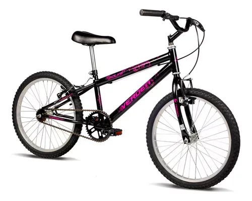 Bicicleta Infantil Aro 20 V.Brake Verden Folks Cor Azul Com Preto